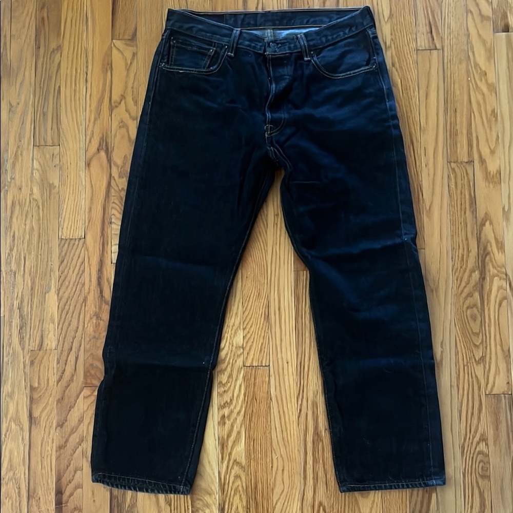 Levi's 501 Black STF Straight Jeans Classic Fit 34 x 30